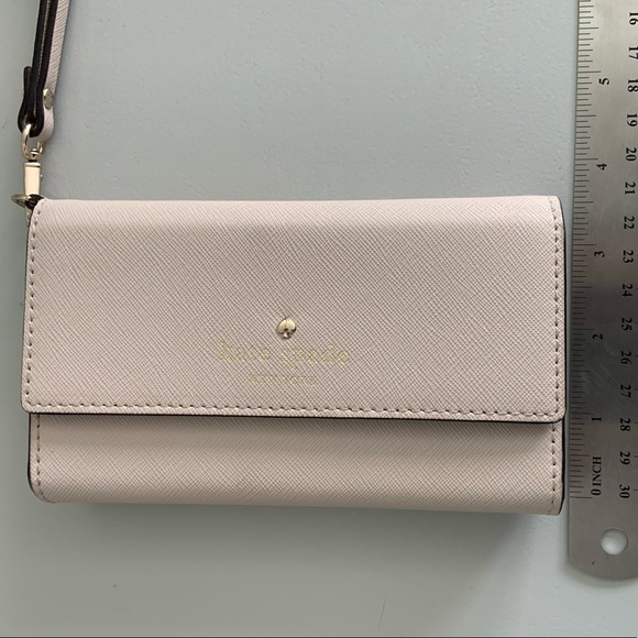Kate Spade Gray Saffiano Leather Wristlet - Picture 3 of 4
